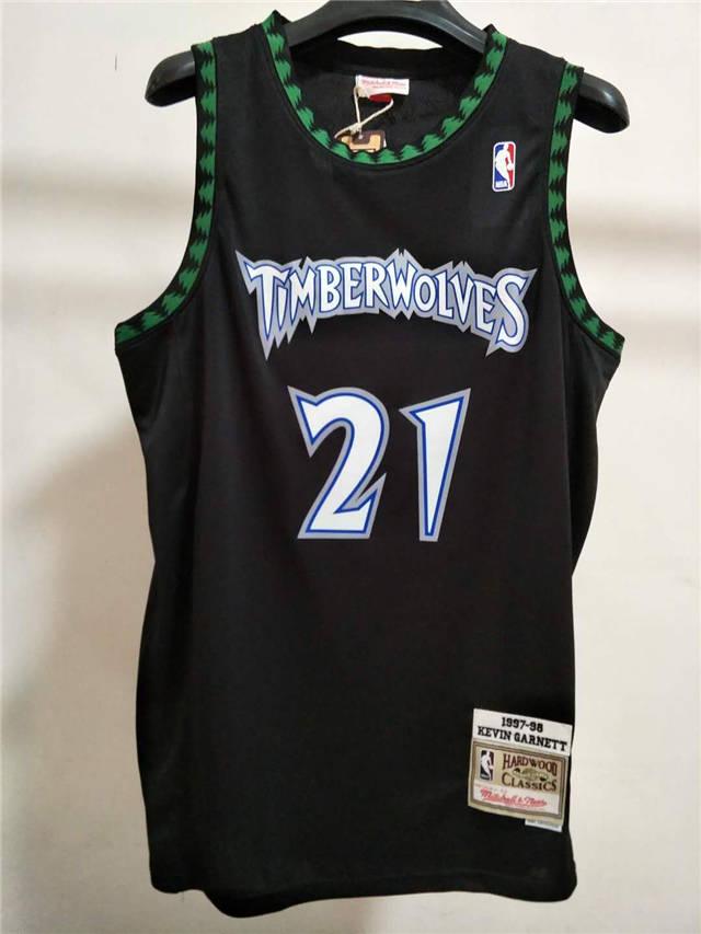 Jersey Swingman Minnesota Timberwolves Mitchell & Ness White Hardwood Classics 1997/98