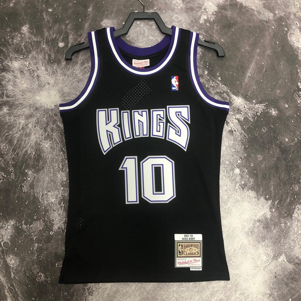 Jersey Swingman Sacramento Kings Mitchell & Ness Hardwood Classics 2001/02 Black
