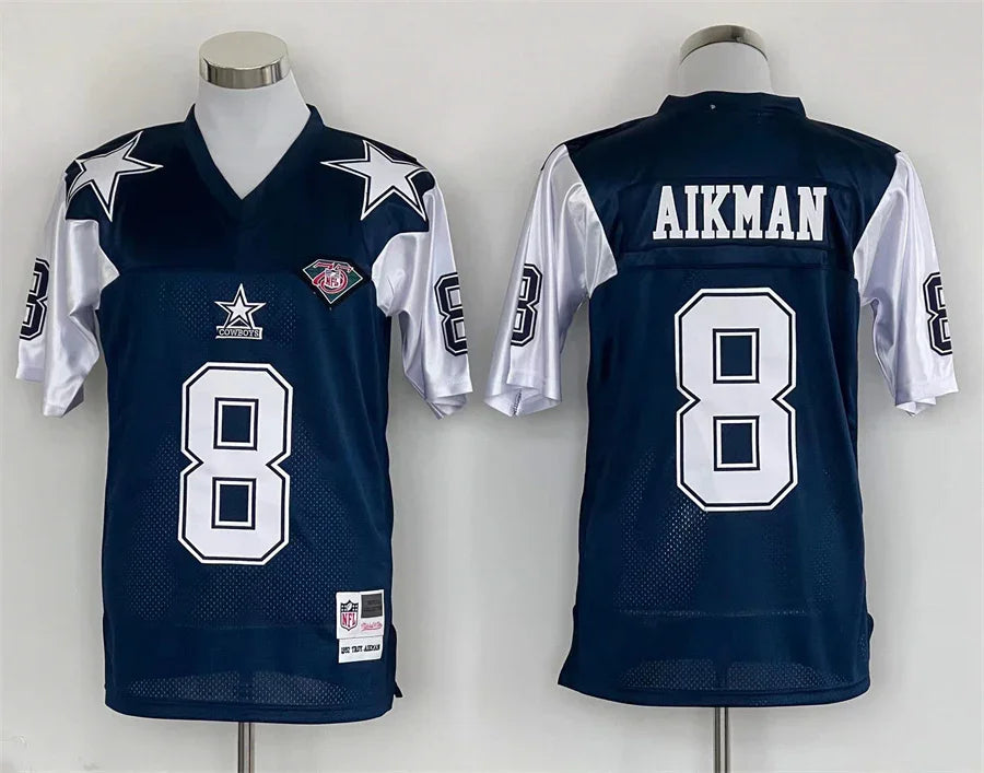 Jersey Dallas Cowboys Mitchell & Ness Throwback Blue
