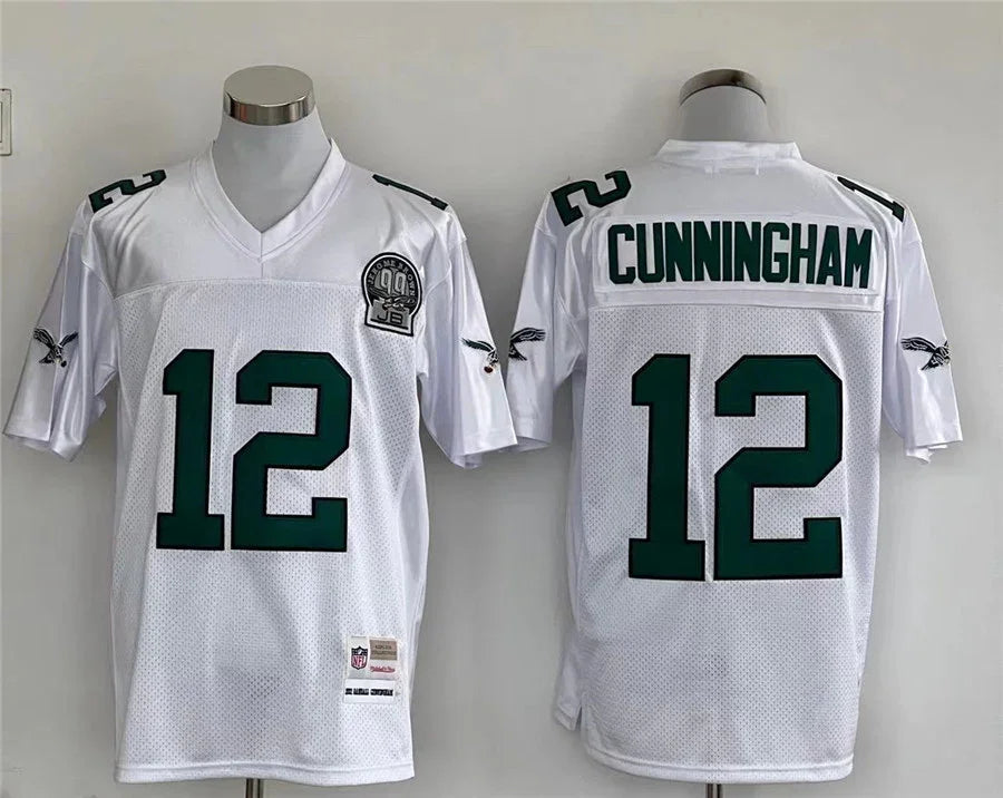 Jersey Philadelphia Eagles Mitchell & Ness Throwback White