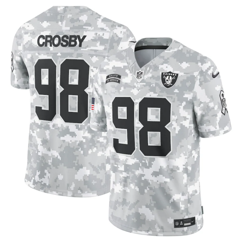 NFL Las Vegas Raiders Vapor F.U.S.E. Limited Jersey Salute To Service 2024