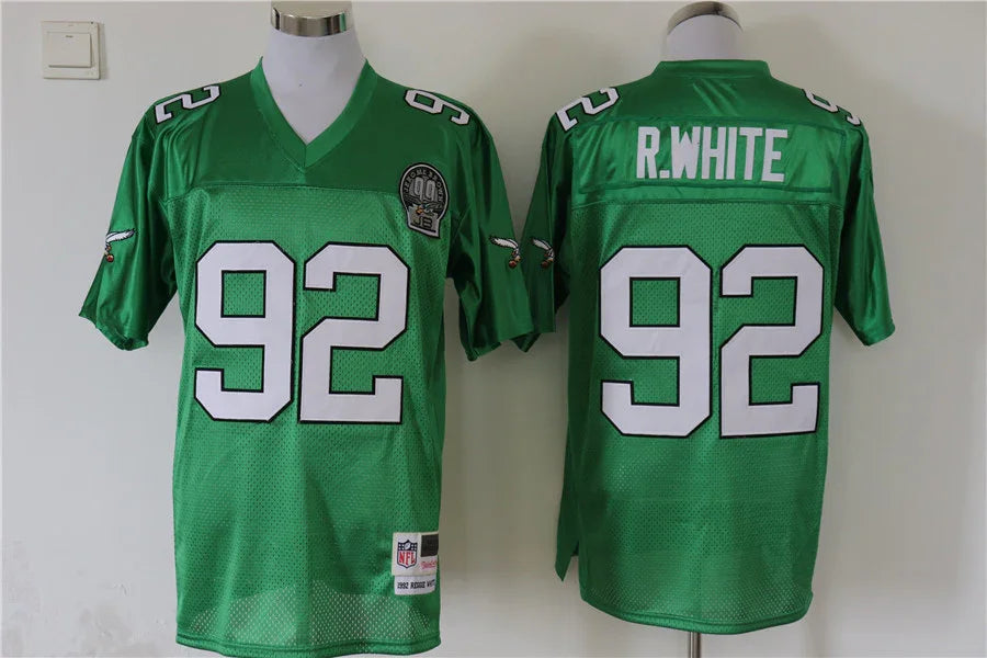 Jersey Philadelphia Eagles Mitchell & Ness Throwback Green