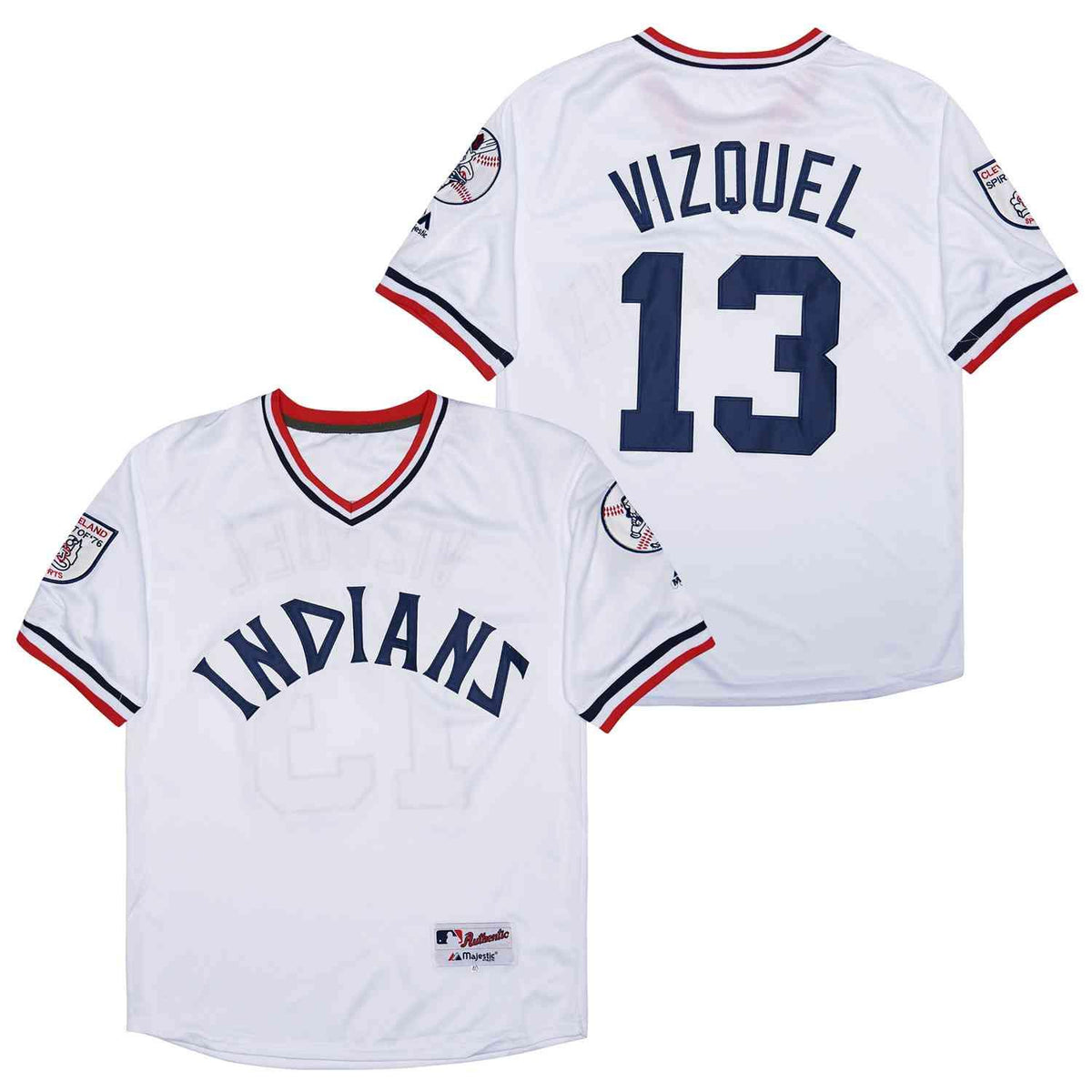 Jersey Cleveland Indians Omar Vizquel Majestic Authentic