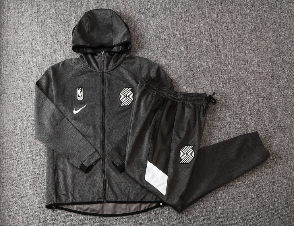 Set Nike NBA Therma Flex Portland Trail Blazer Black Training