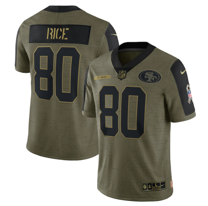 NFL San Francisco 49ers Vapor Limited Jersey Salute To Service 2021