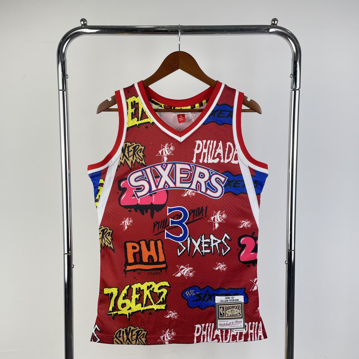 Jersey Swingman Slap Sicker Philadelphia 76ers Mitchell & Ness 1996/97