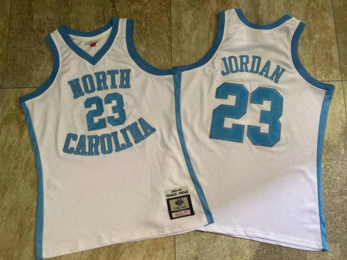 Jersey Authentic NCAA North Carolina Michael Jordan 1983/84 White