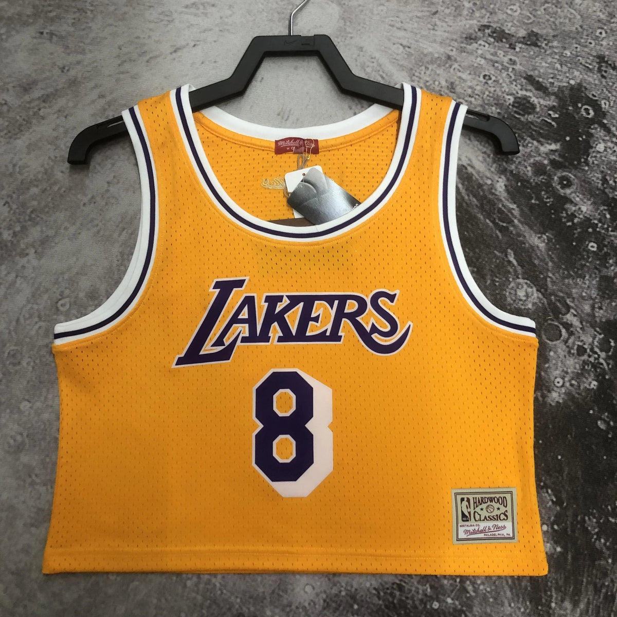 Jersey Cropped Kobe Bryant Los Angeles Lakers Mitchell & Ness Hardwood Classics