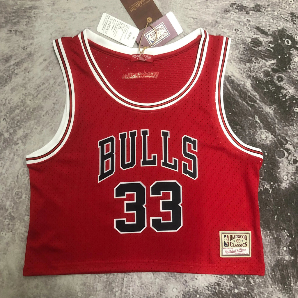 Jersey Cropped Pippen Chicago Bulls Mitchell & Ness Hardwood Classics
