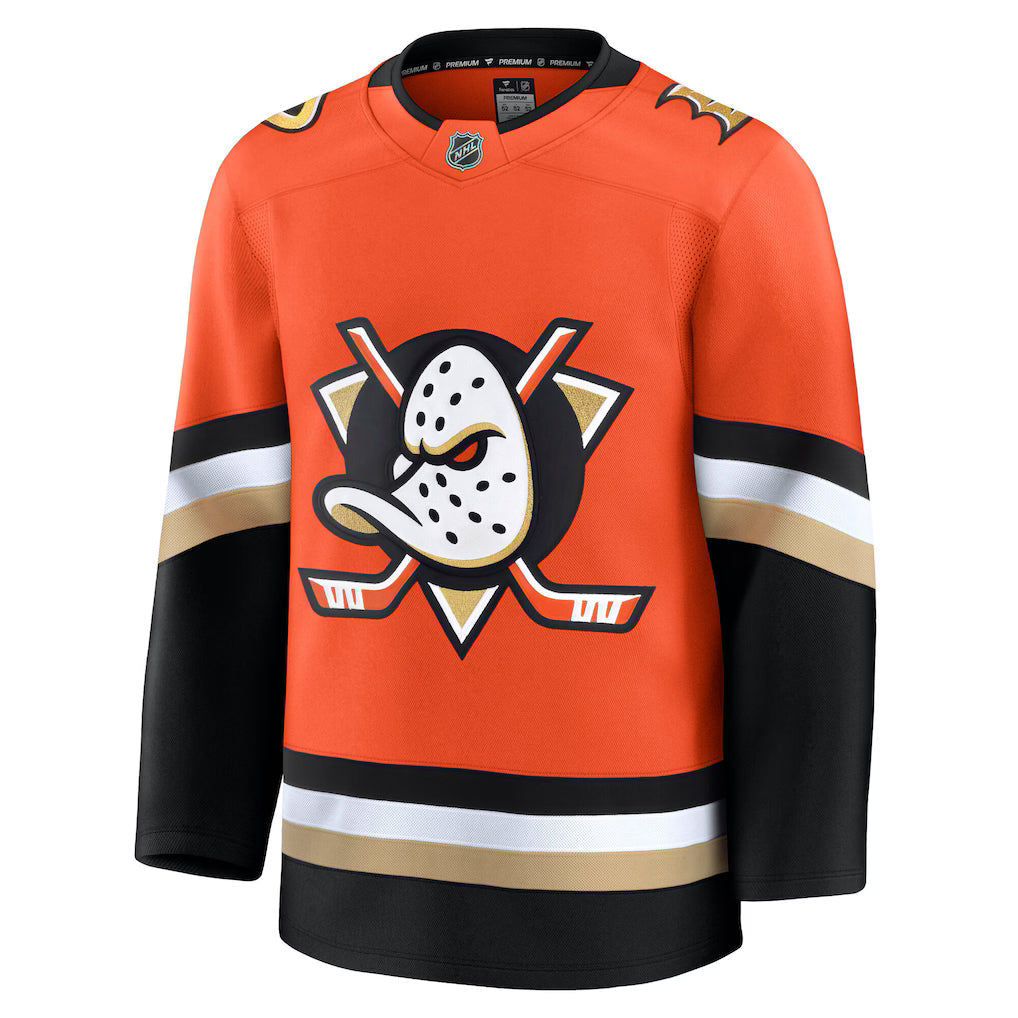 NHL Anaheim Ducks Jersey Orange Home