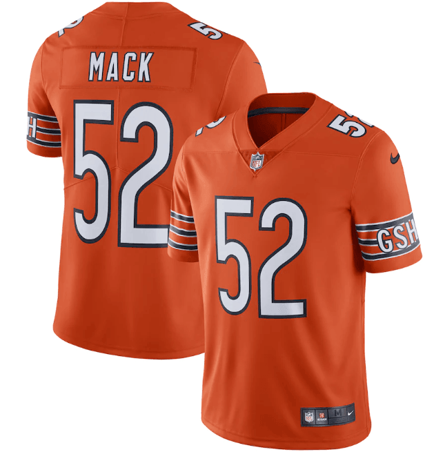 NFL Chicago Bears Vapor Limited Jersey Orange