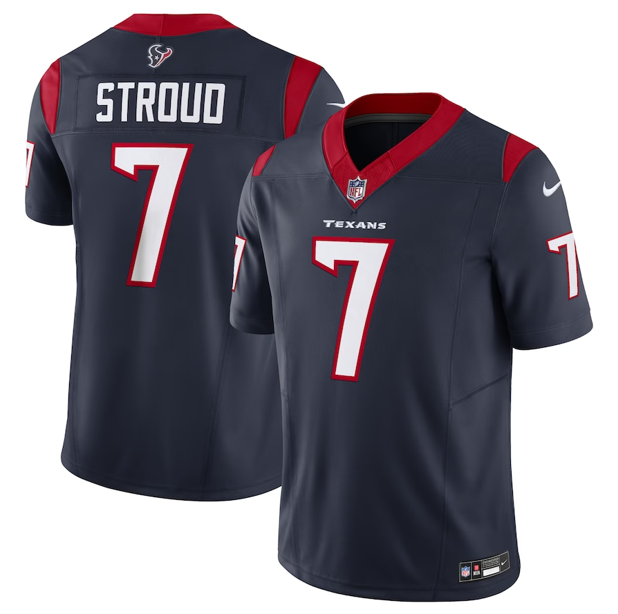 NFL Houston Texans Vapor F.U.S.E. Limited Jersey Blue Vemelha
