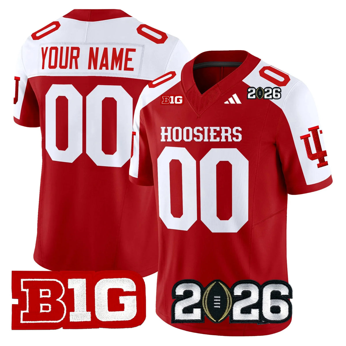 NCAA Indiana Hoosiers 2026 CFP Final Jersey Red/White