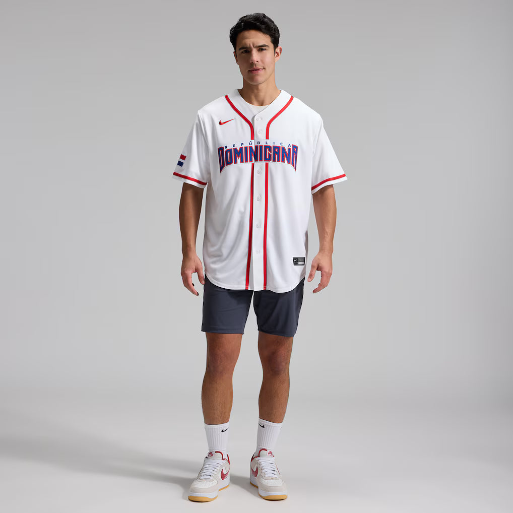 Jersey Beisebol Republic Dominicana WBC 2026 White