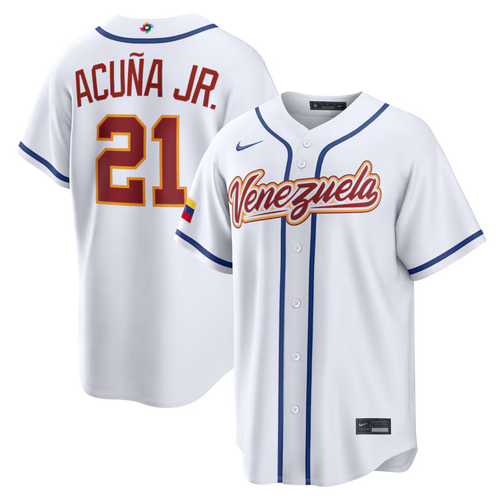 Jersey Beisebol Venezuela WBC 2026 White