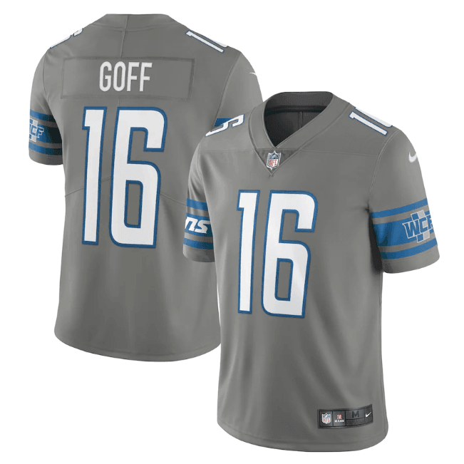 NFL Detroit Lions Vapor Limited Jersey Gray