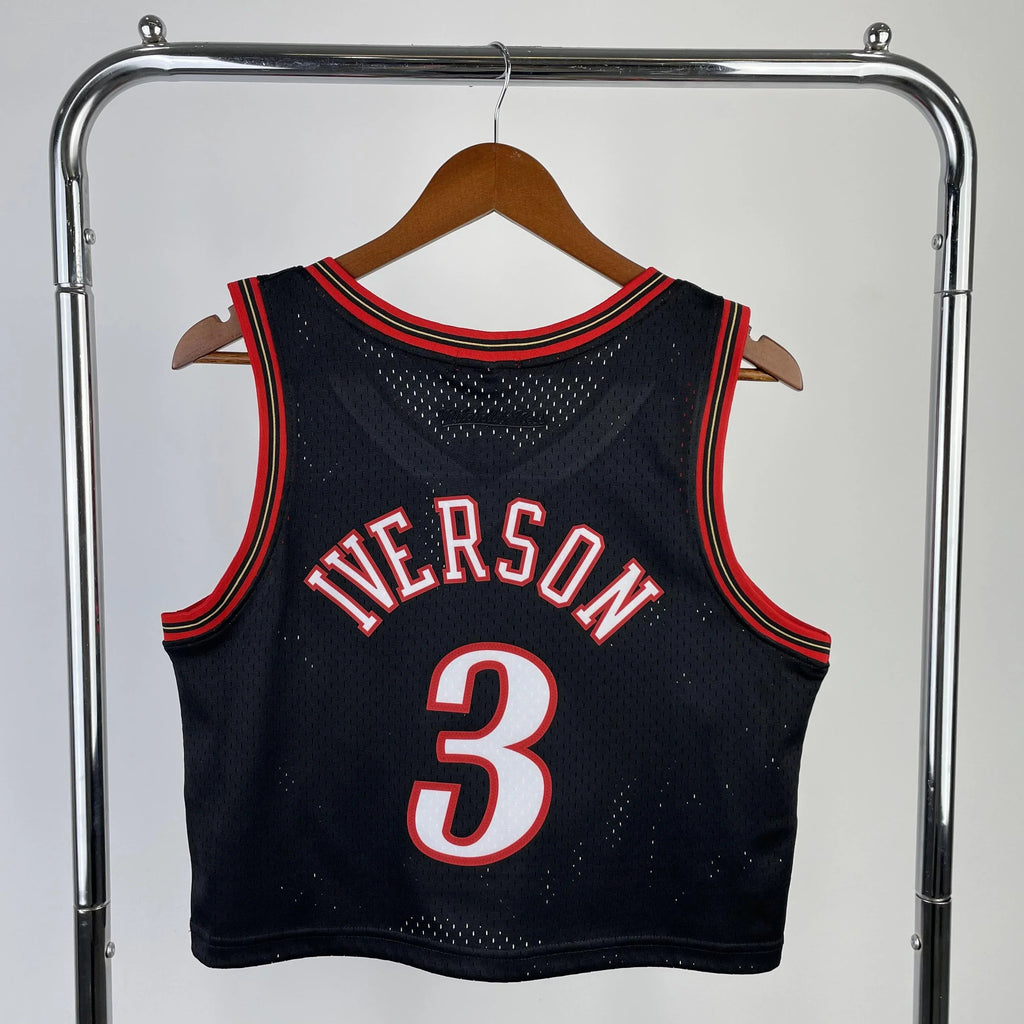 Jersey Cropped Allen Iverson Philladelphia 76ers Mitchell & Ness Hardwood Classics