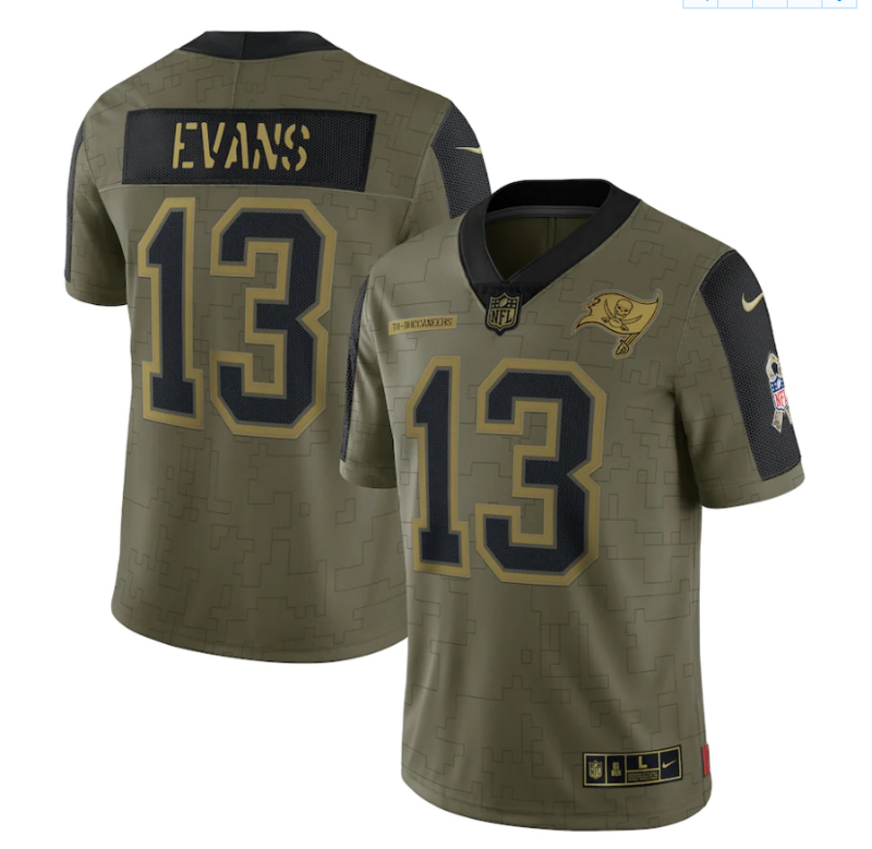 Jersey NFL Tampa Bay Buccaneers Vapor Limited Salute To Service 2021