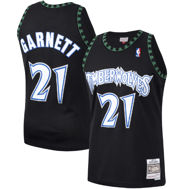 Jersey Swingman Minnesota Timberwolves Mitchell & Ness White Hardwood Classics 1997/98