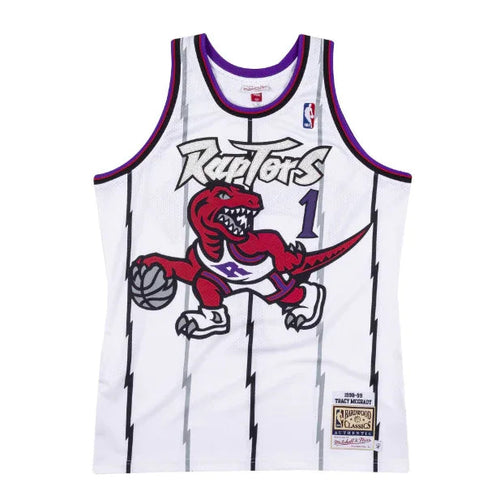 Jersey Authentic Toronto Raptors Mitchell & Ness Hardwood Classics White 1998-99