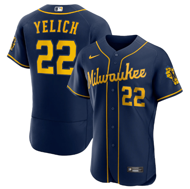 Jersey Milwaukee Brewers Blue Authentic