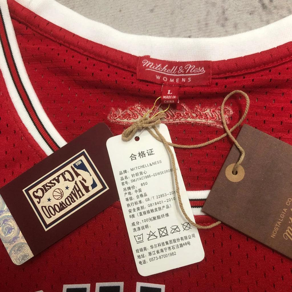 Jersey Cropped Michael Jordan Chicago Bulls Mitchell & Ness Hardwood Classics
