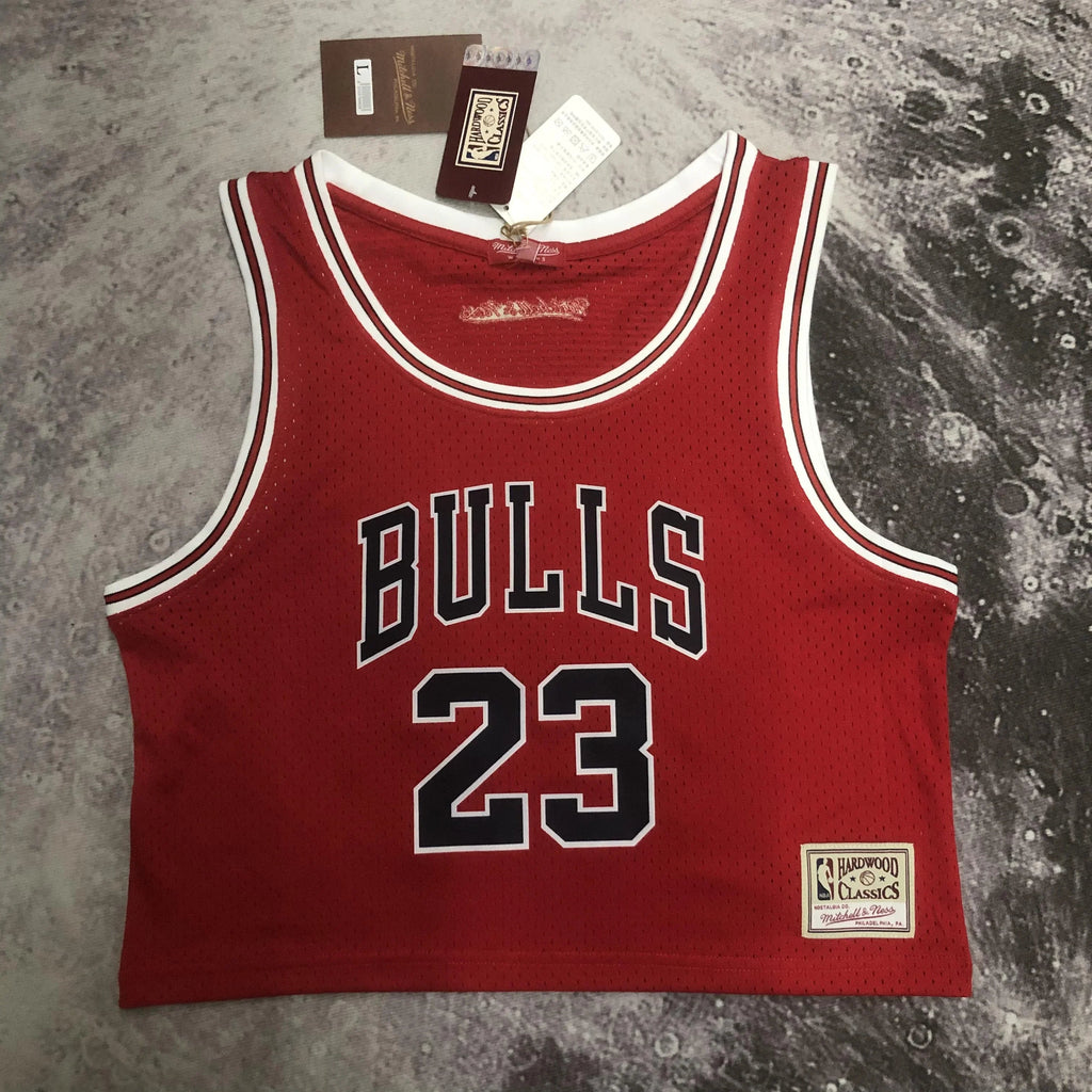 Jersey Cropped Michael Jordan Chicago Bulls Mitchell & Ness Hardwood Classics