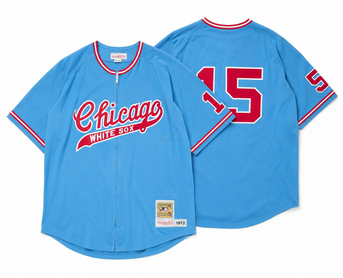 Jersey MLB Chicago White Sox 1972 Blue Zip
