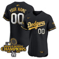 MLB 2024 World Series Champions Gold Trim Vapor Premier Elite Jersey V3