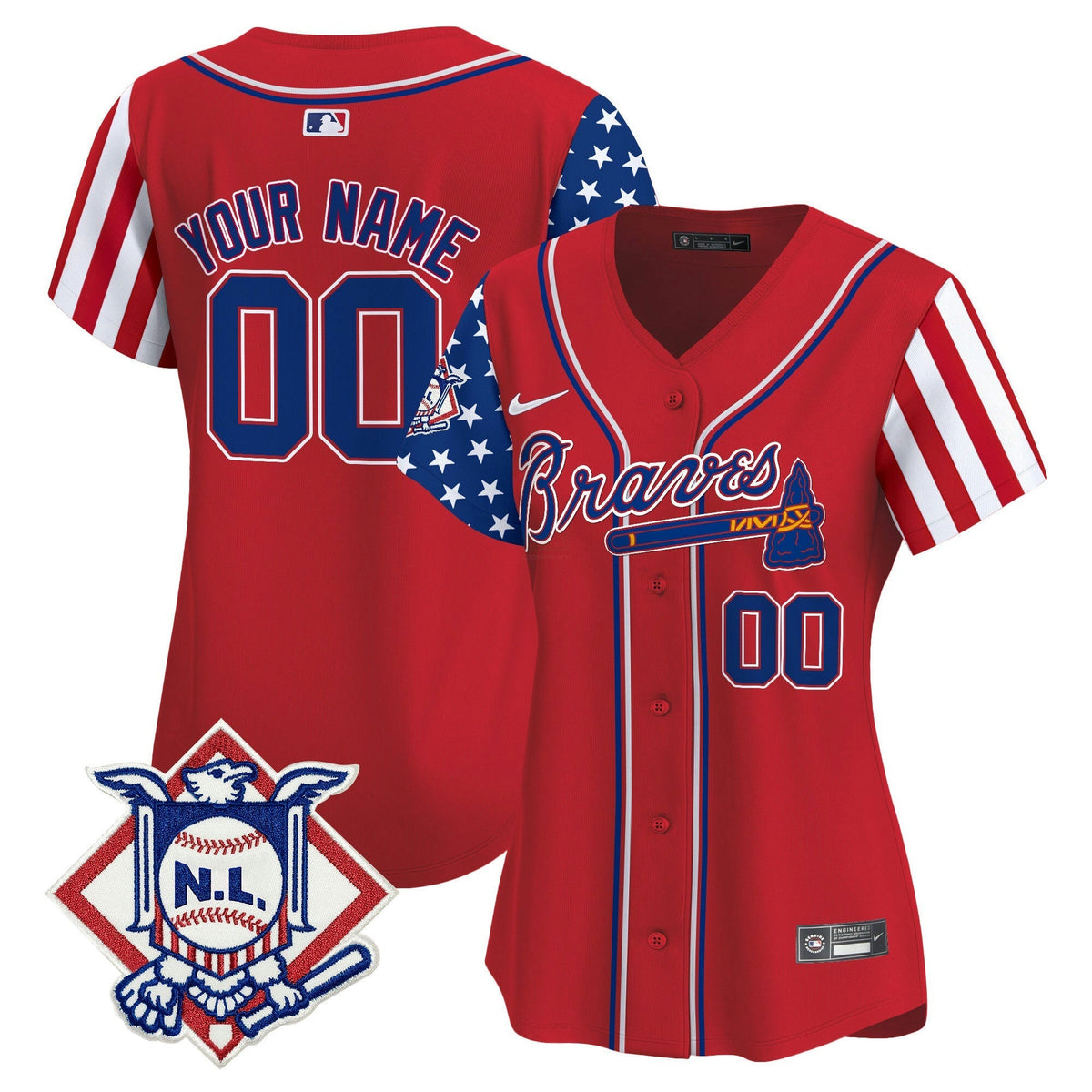 MLB Atlanta 2024 Fourth of July Vapor Premier Limited Jersey V2