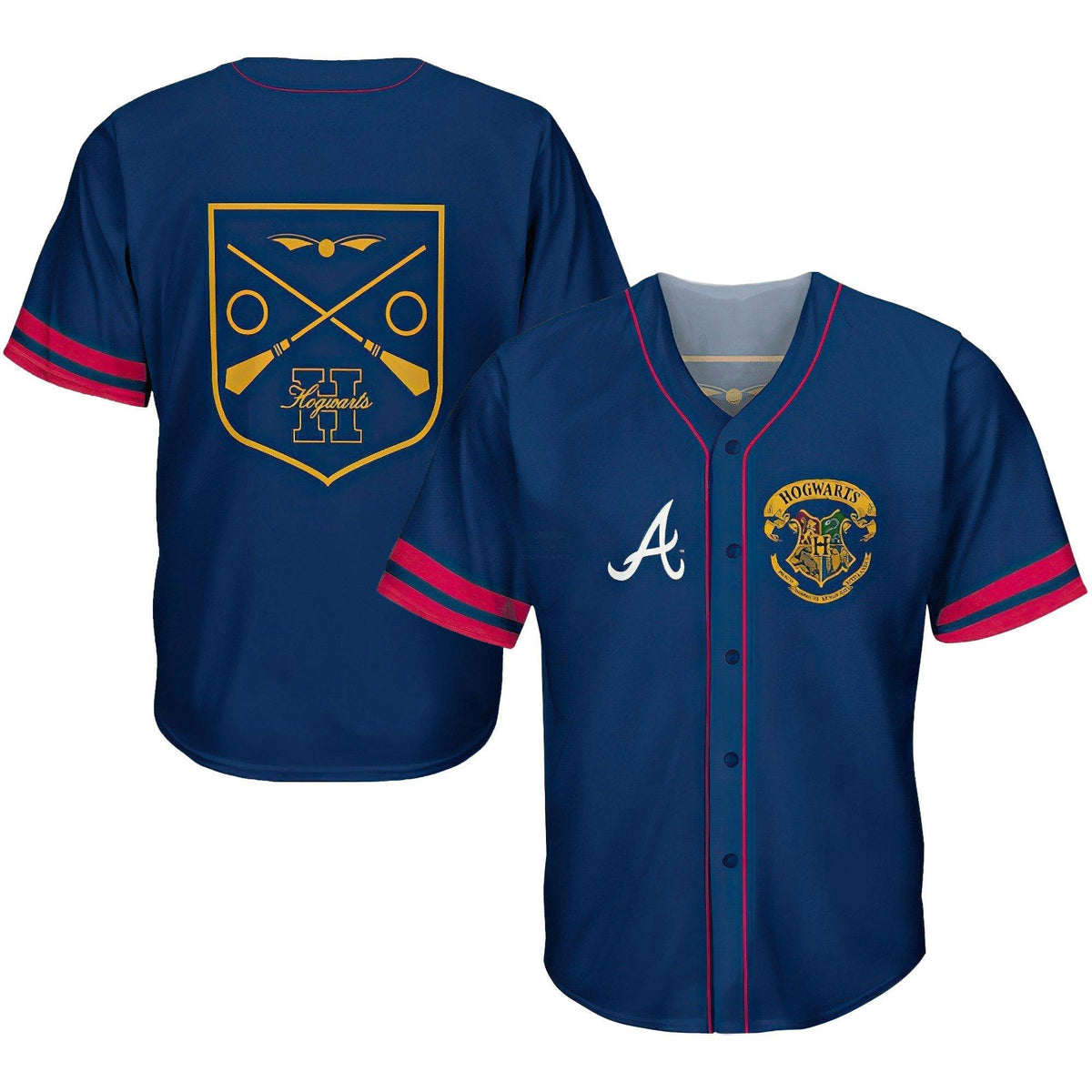 MLB Atlanta Harry Potter Jersey – Stitched - Navy Blue