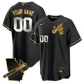 MLB Atlanta The A Gold Cool Base Jersey – Georgia Patch