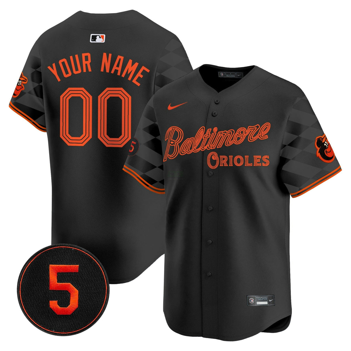 MLB Baltimore City Light Vapor Premier Limited Jersey