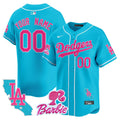 MLB Los Angeles Dodgers Barbie Patch Vapor Premier Limited Jersey