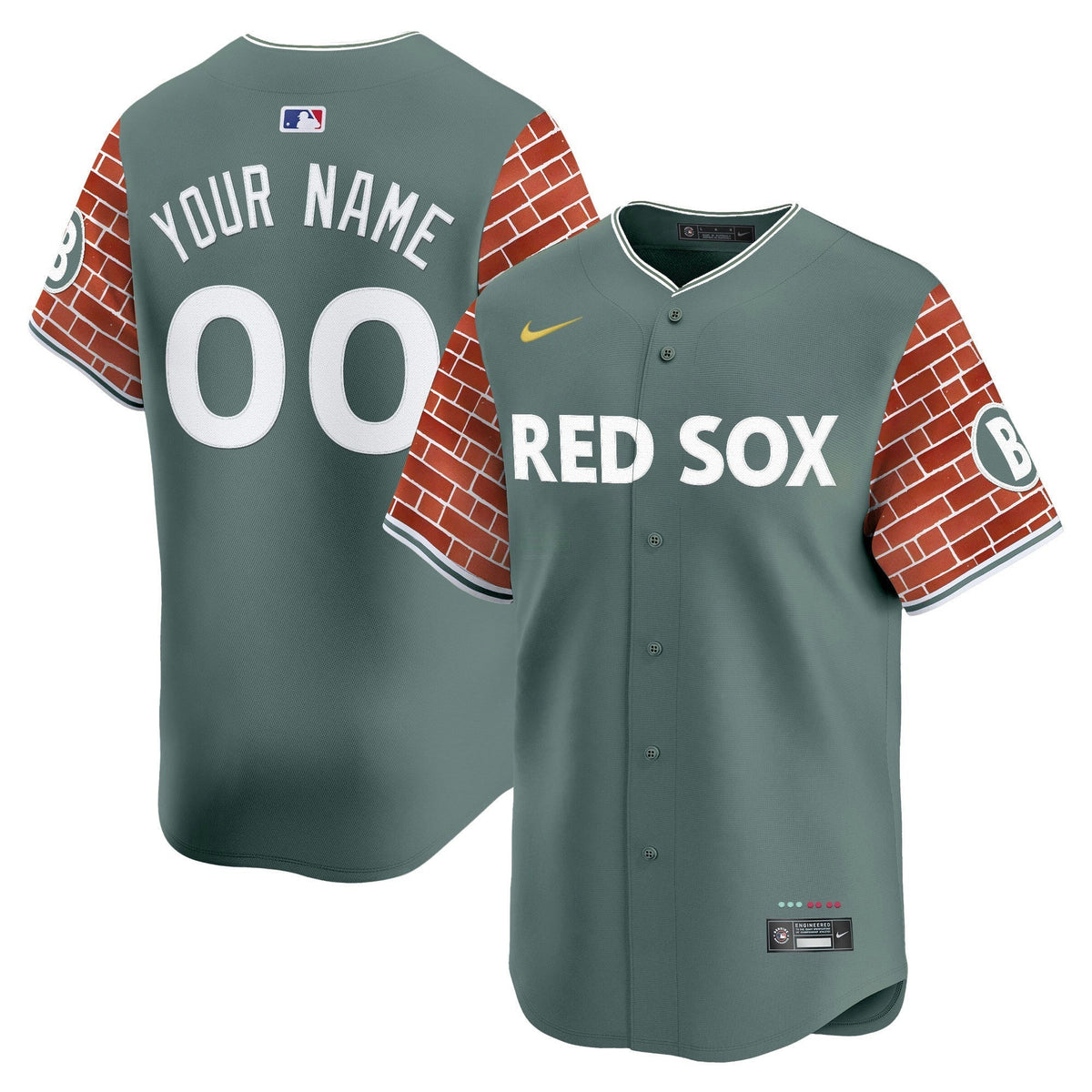 MLB Boston 2025 Fenway Red Brick Style Vapor Premier Limited Jersey – Stitched
