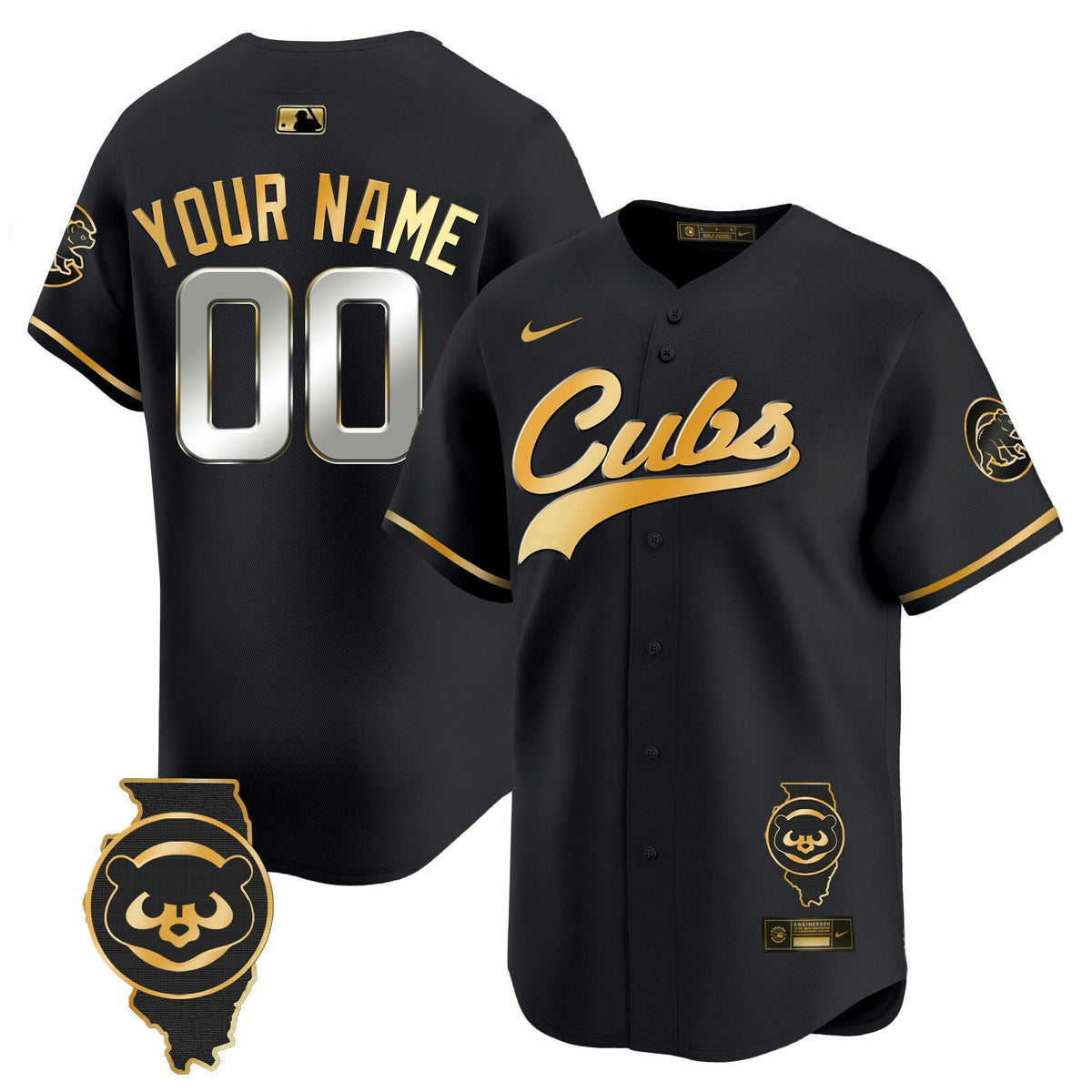 MLB Chicago Illinois Patch Vapor Premier Limited Jersey