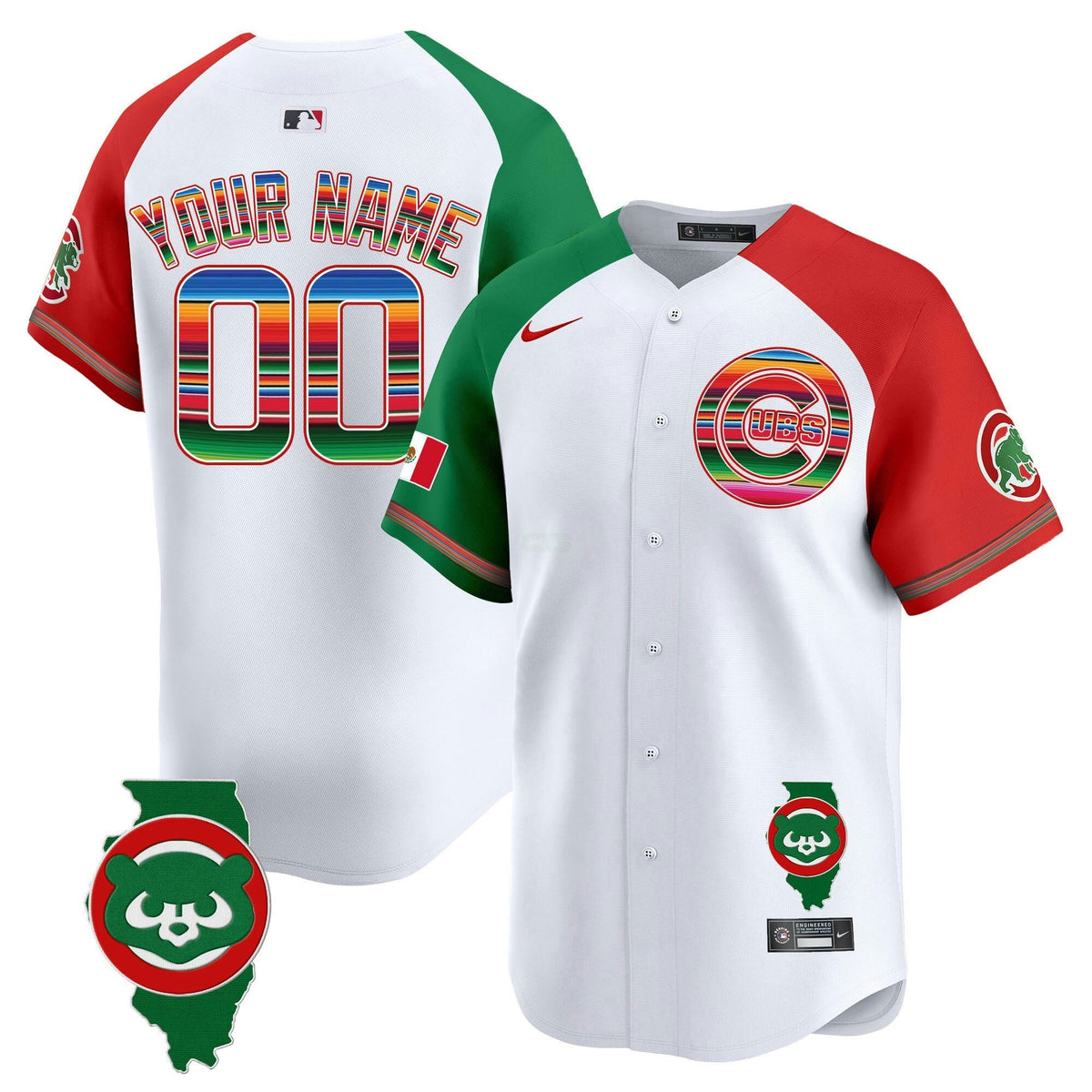 MLB Chicago Mexico Illinois Patch Vapor Premier Limited Jersey