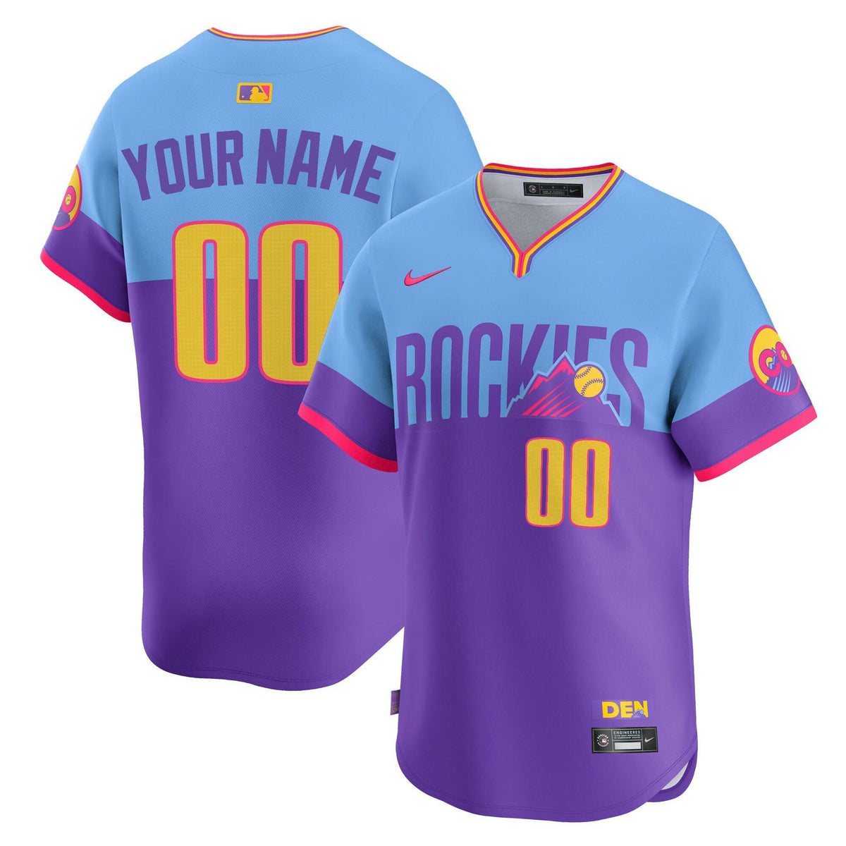MLB Colorado 2025 City Connect Vapor Premier Limited Jersey – Stitched - Purple