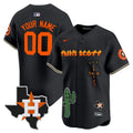 MLB Houston Cactus Jack Patch Vapor Premier Limited Jersey V9 – Stitched