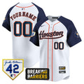 MLB Houston Jackie Robinson Breaking Barriers Patch Vapor Premier Limited Jersey
