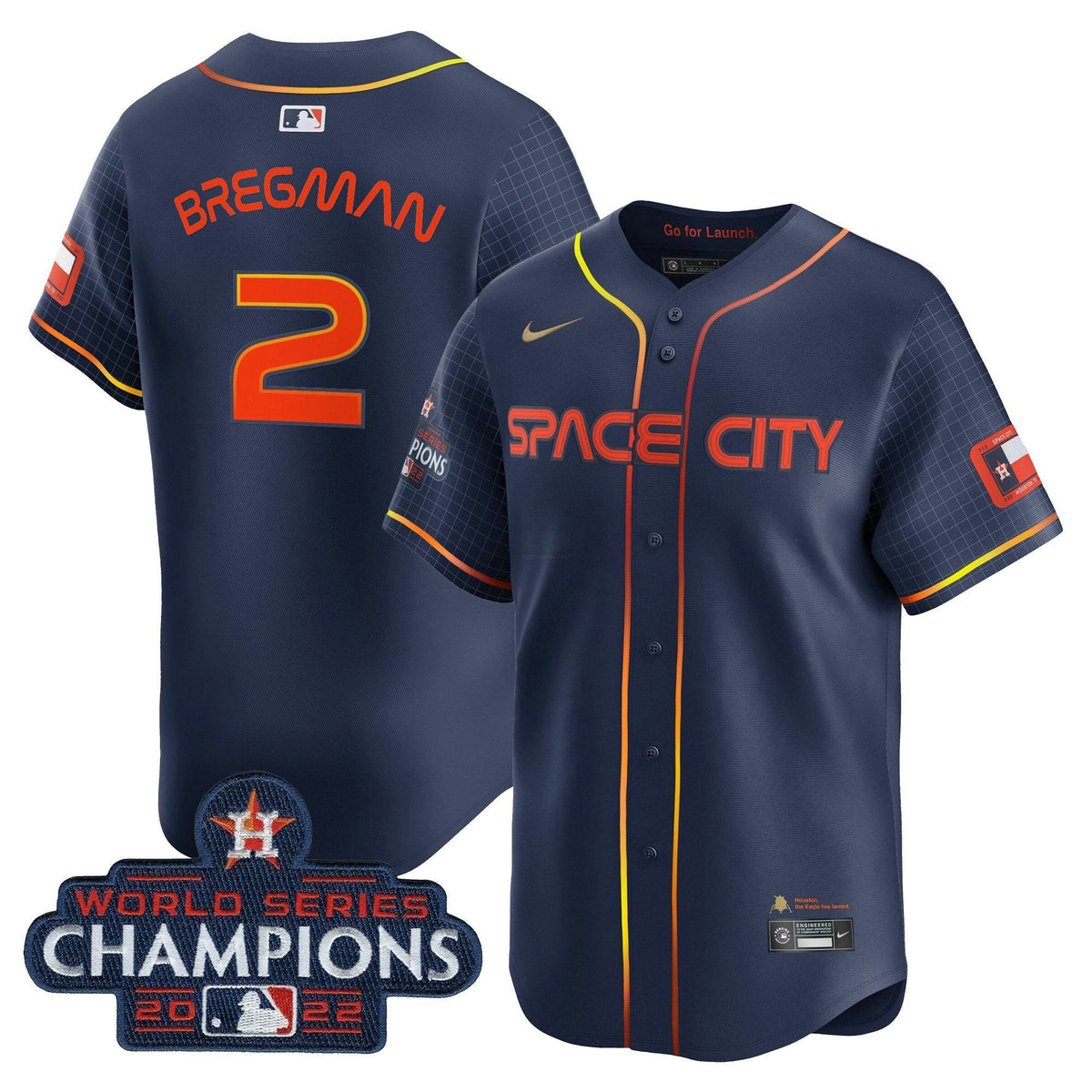 MLB Houston Space City 2022 World Series Champions Vapor Premier Limited Jersey