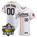 MLB Houston White Custom World Series Patch Jersey - White