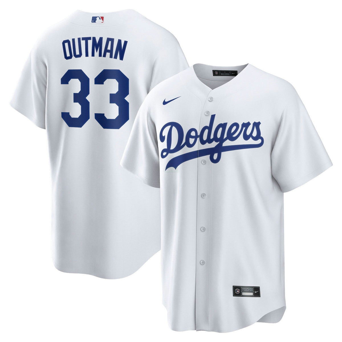 MLB James Outman Los Angeles White Jersey