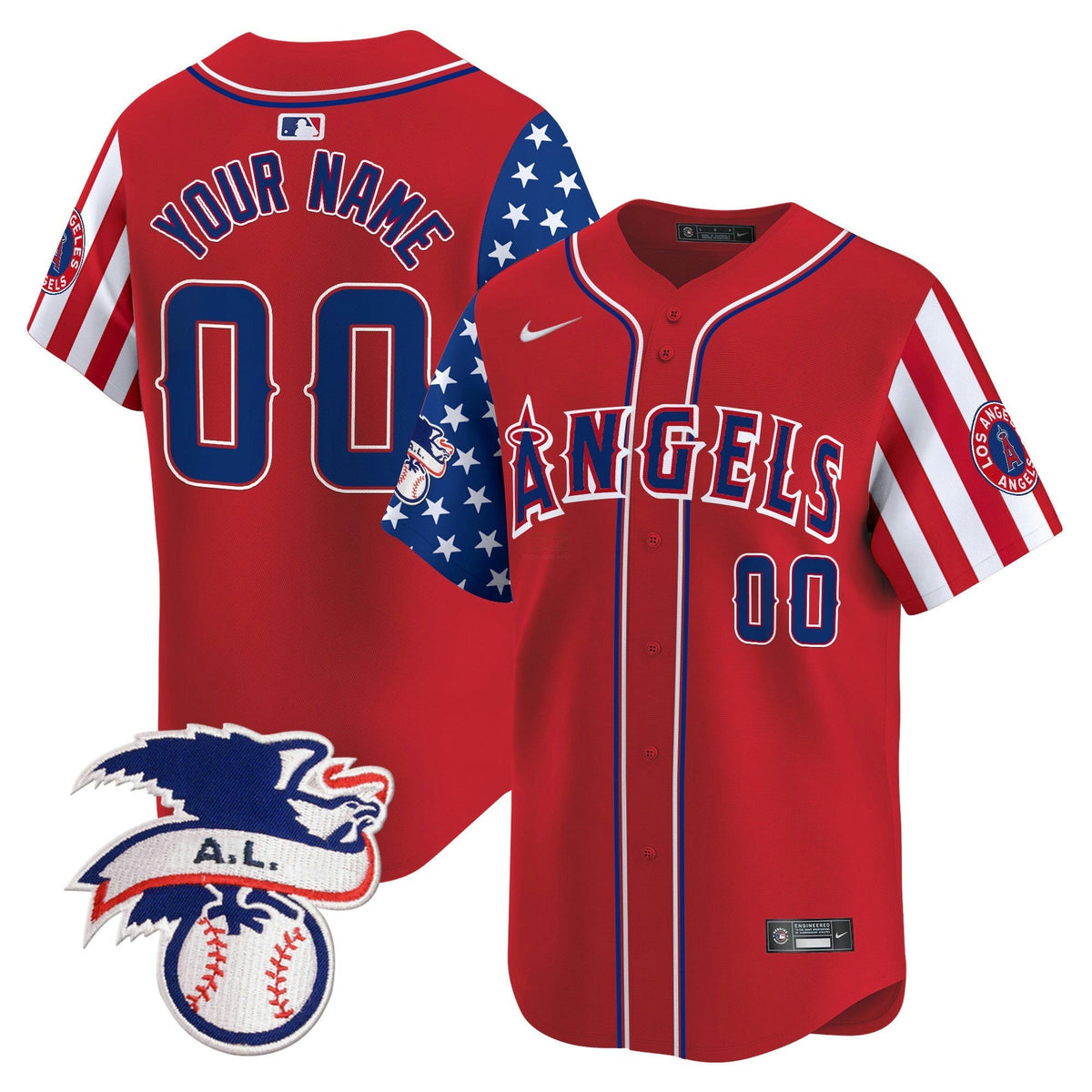 MLB Los Angeles 2024 Fourth of July Vapor Premier Limited Jersey