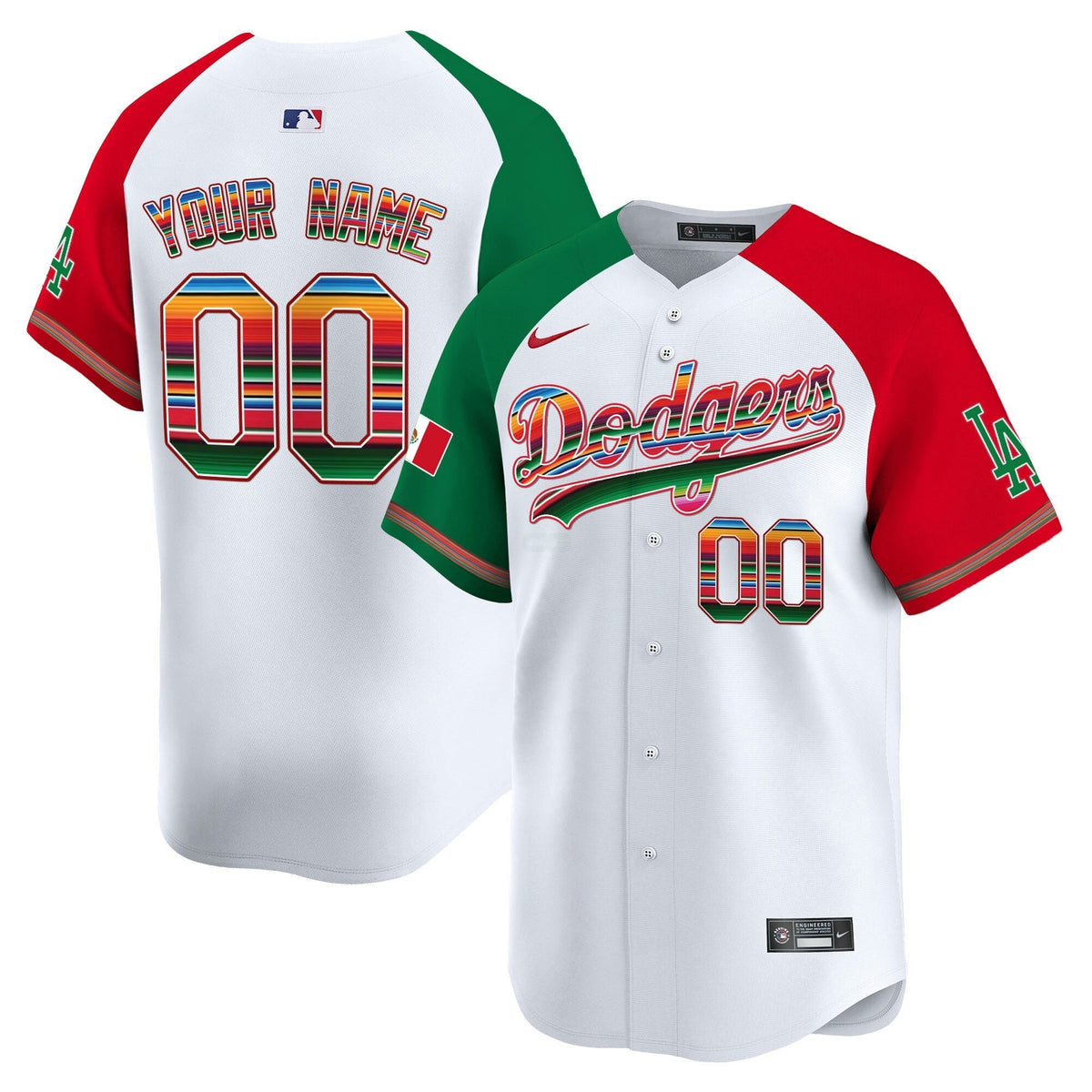 MLB Los Angeles Dodgers Los Angeles Mexico Vapor Premier Limited Jersey