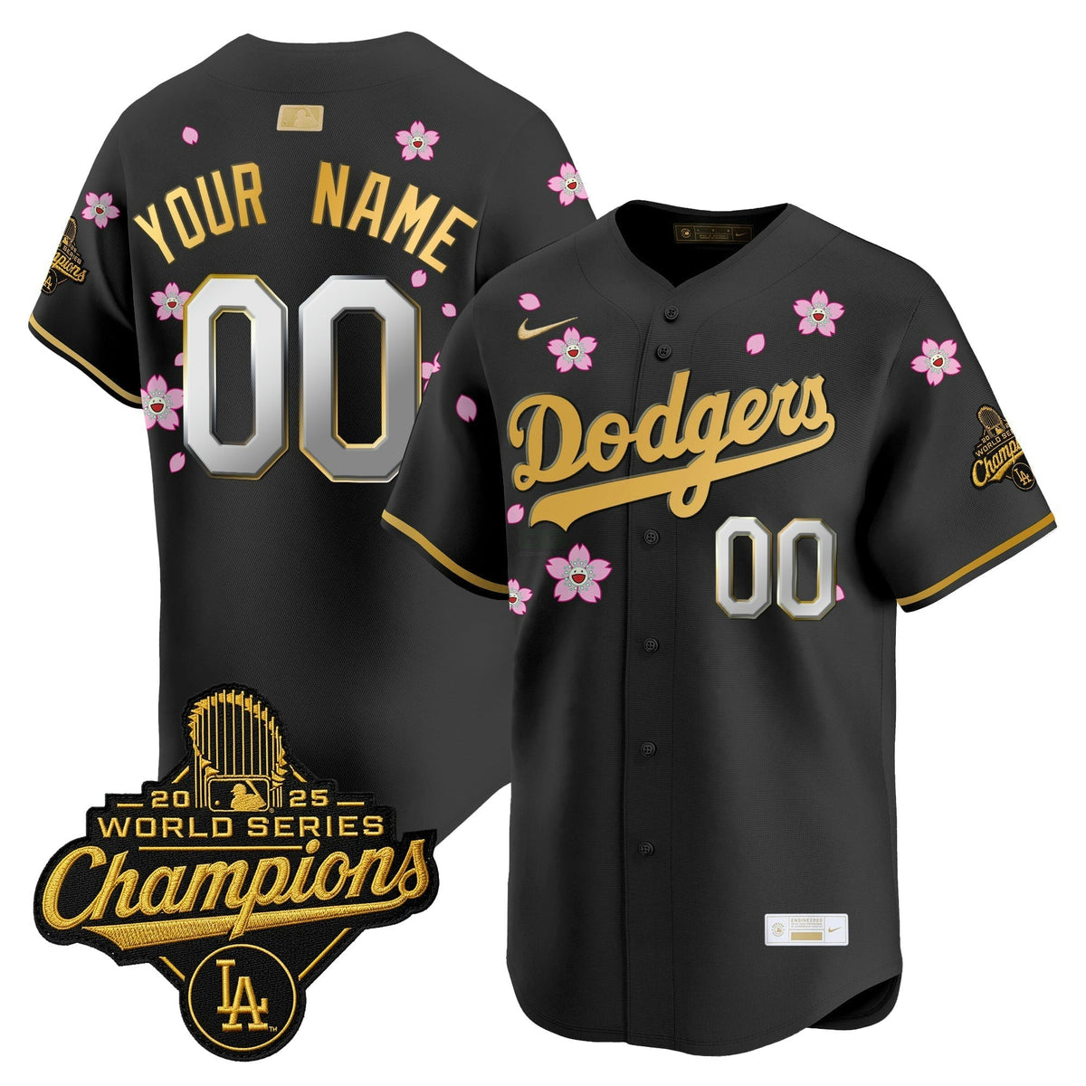 MLB Los Angeles “Tokyo Series x Gold Collection” Vapor Premier Limited Jersey