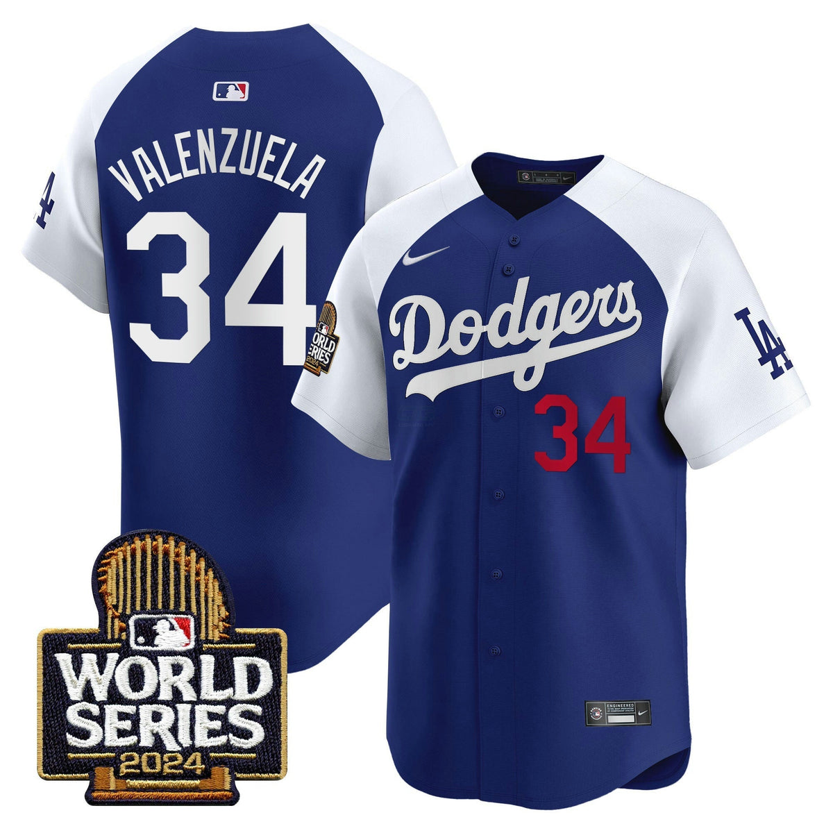 MLB Los Angeles Dodgers Men’s 2024 World Series Vapor Premier Limited Jersey