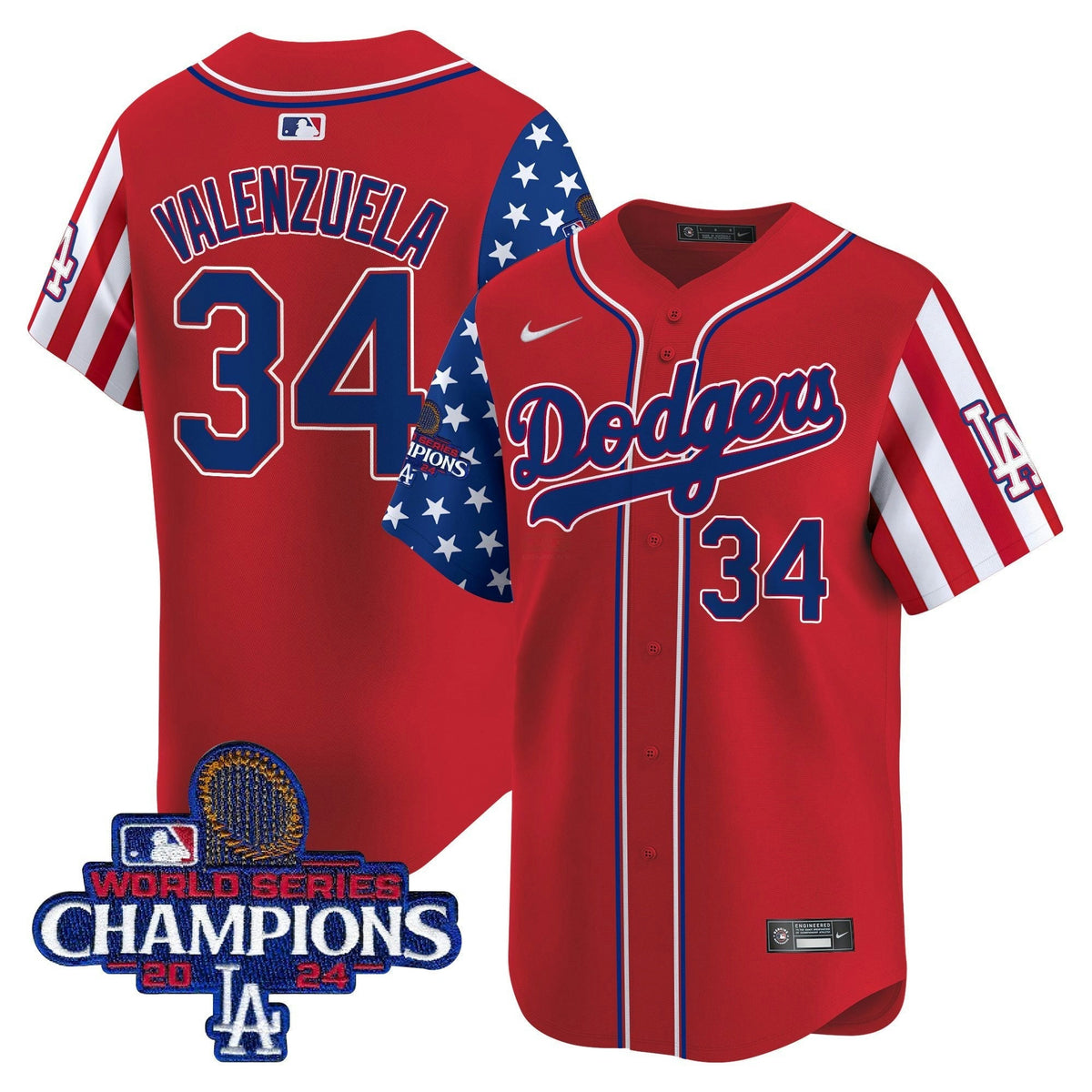MLB Los Angeles Dodgers Men’s 2025 Memorial Day Vapor Premier Limited Jersey