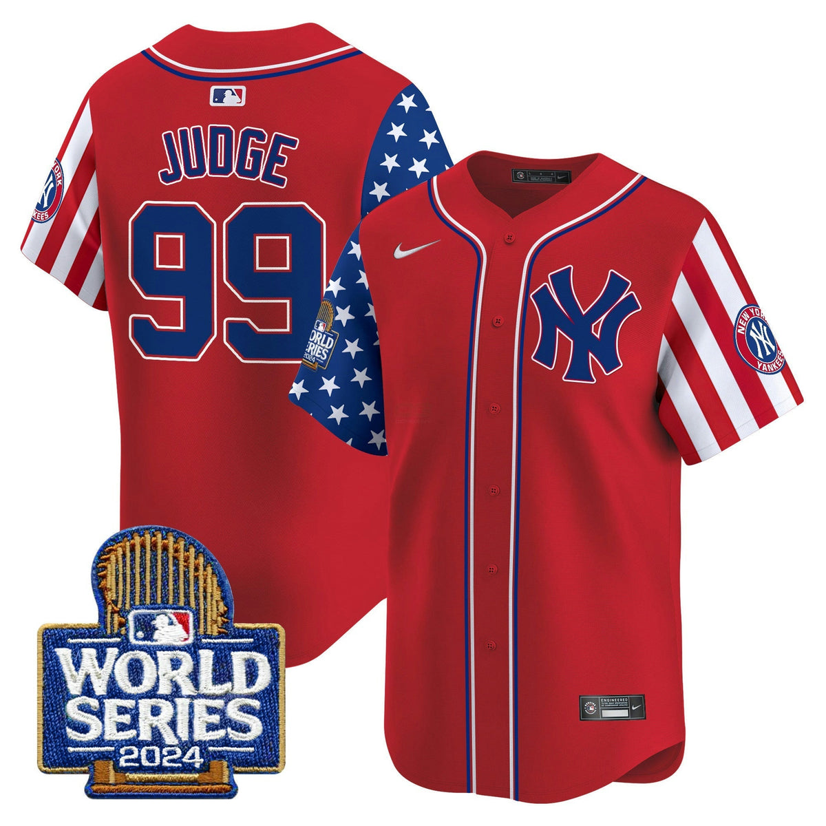 MLB New York Yankees Men’s American Style 2024 World Series Vapor Premier Limited Jersey