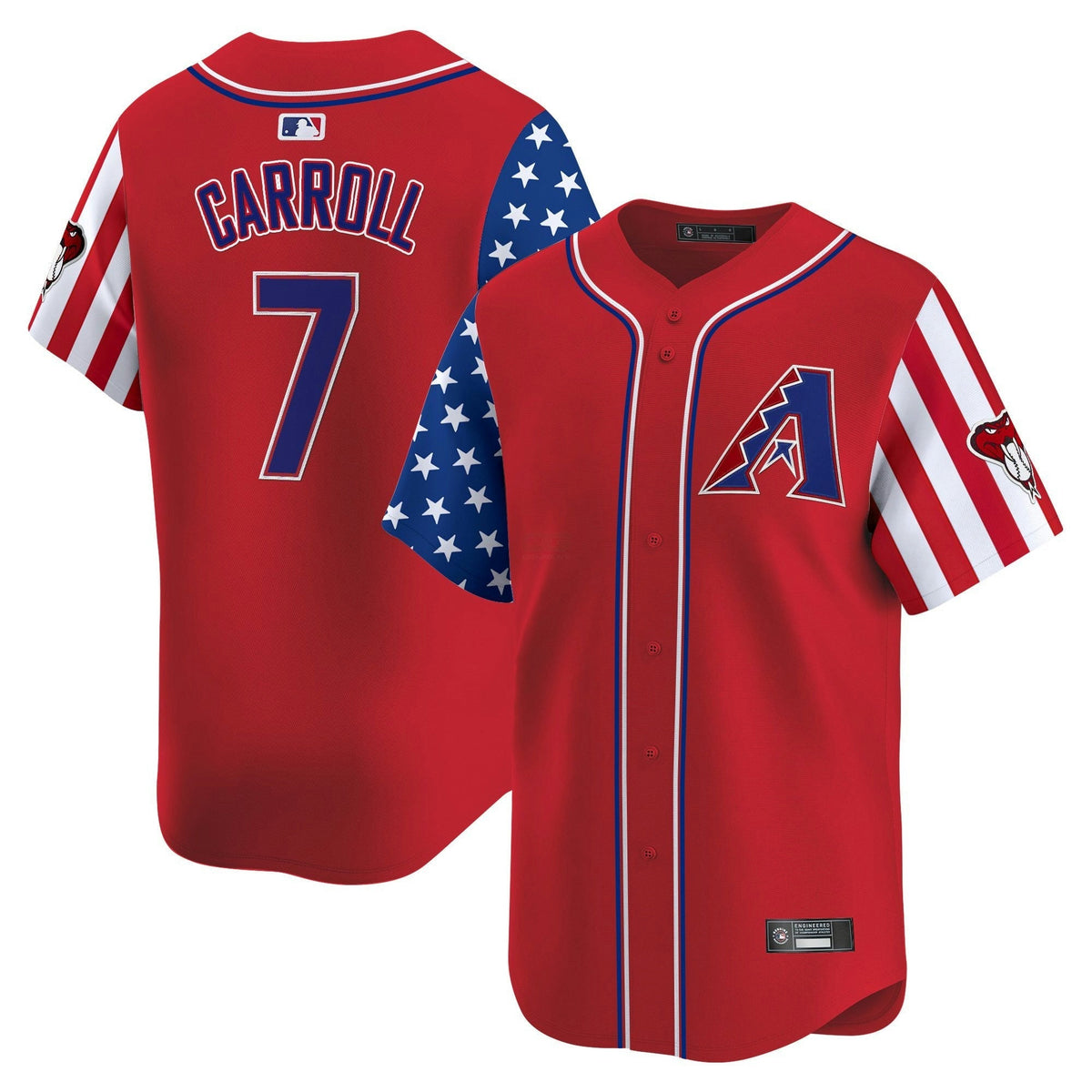 MLB Men’s Arizona 2025 Independence Day Vapor Premier Limited Jersey